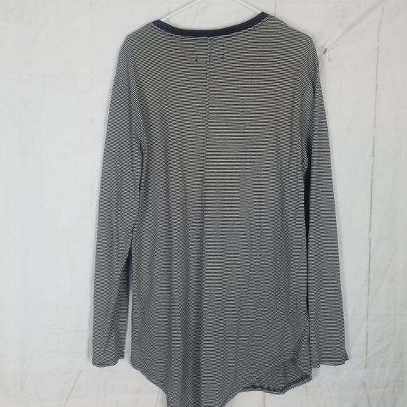 Pacsun longerfit striped long sleeve tunic t-shirt - Picture 2 of 5